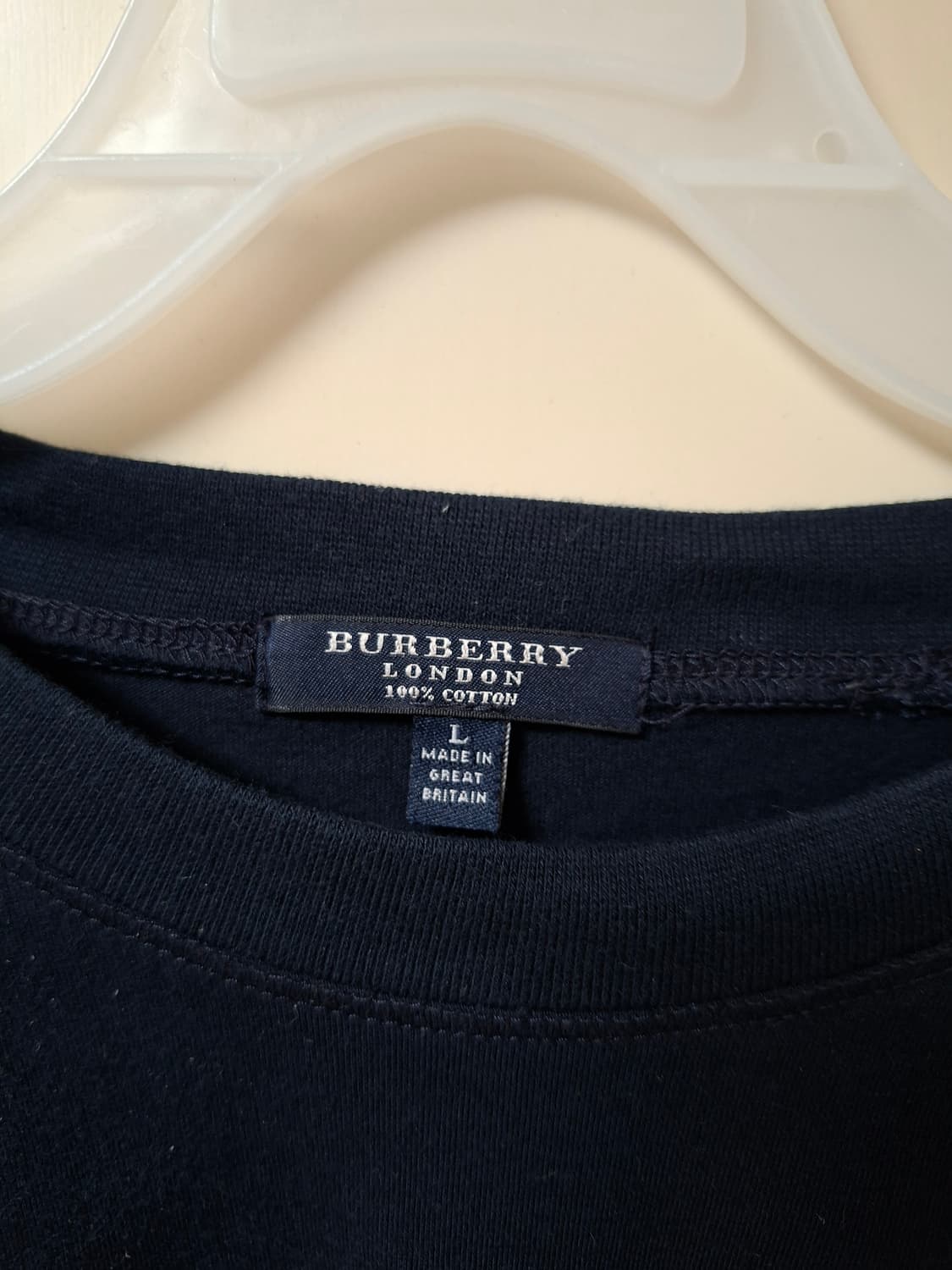 [남성] 버버리 정품 런던 포켓 긴팔티 L사이즈 상품이미지4