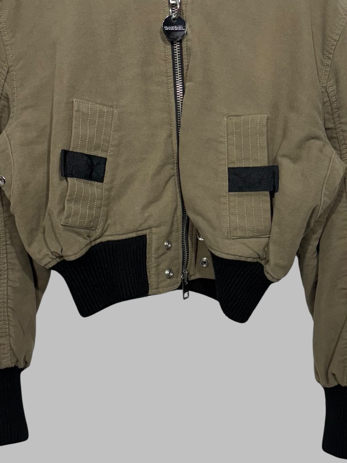 DIESEL crop ma-1 jacket brown  상품이미지4