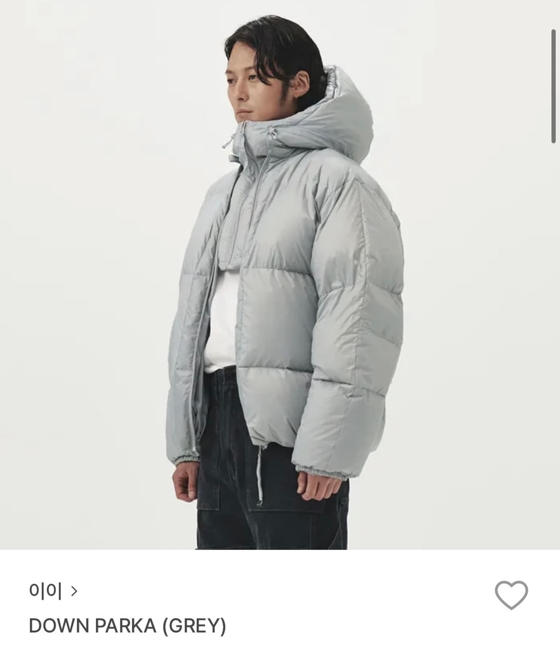 ÉÉ 패딩 그레이 상품이미지1