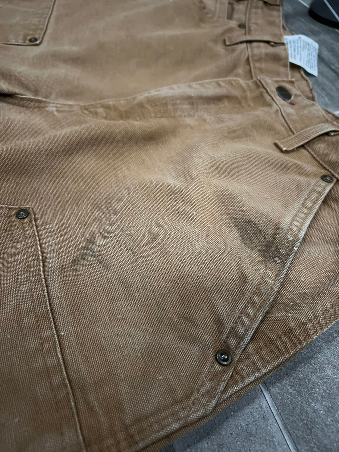 (32X30)칼하트 더블니 워크팬츠 B136BRN 칼하트브라운 던거리핏 상품이미지5