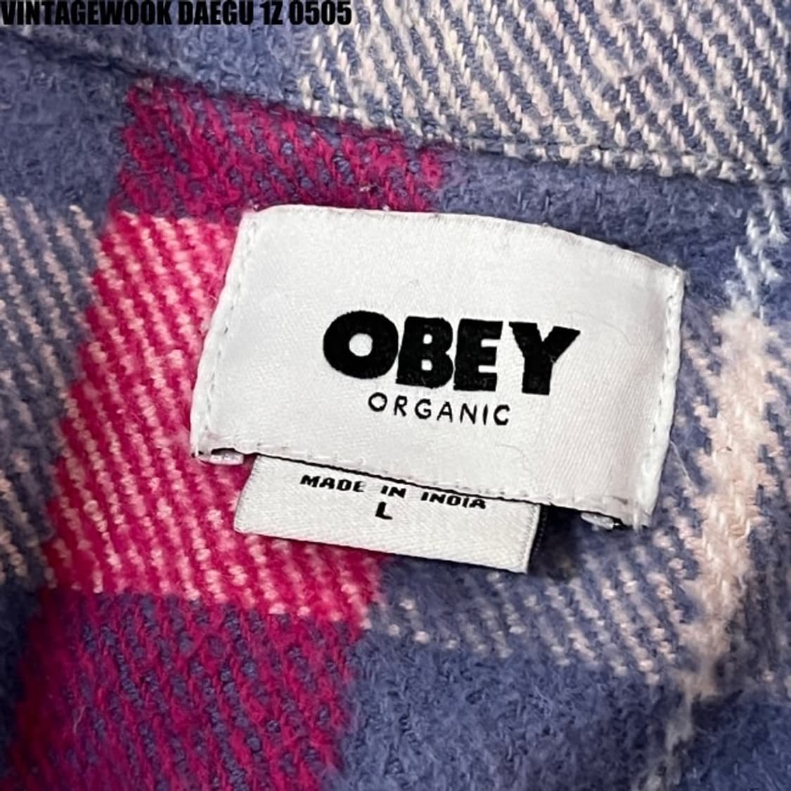 오베이 오가닉코튼 셔츠 L 상품이미지2