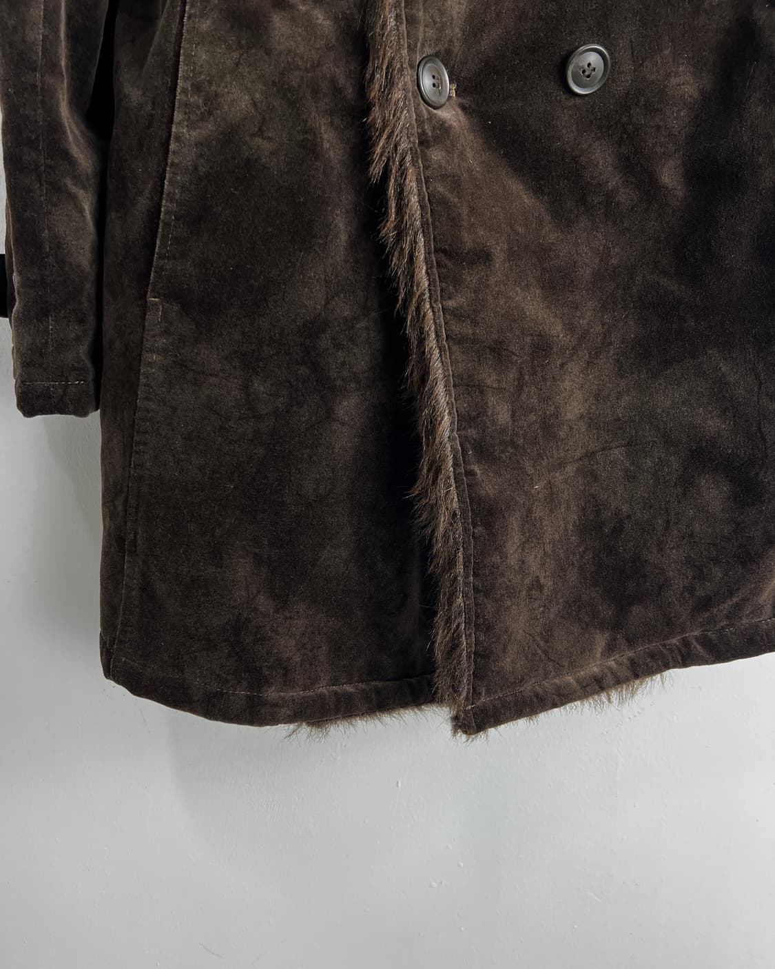 토네이도 마트 (Tornado Mart) 벨루어 퍼 트리밍 코트 상품이미지9