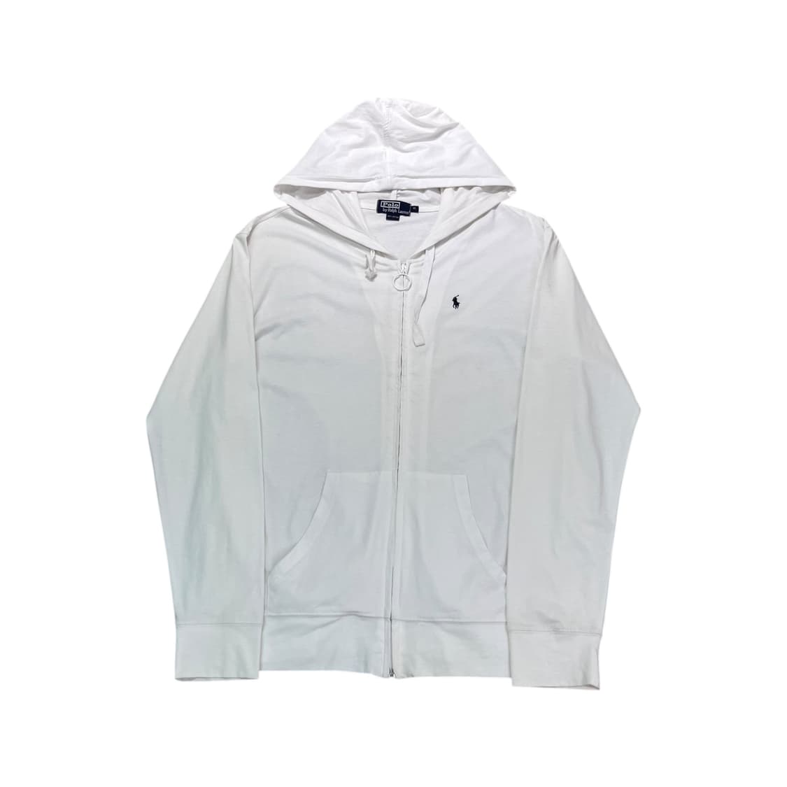 100 폴로 랄프포렌 코튼 화이트 후드집업 상품이미지1