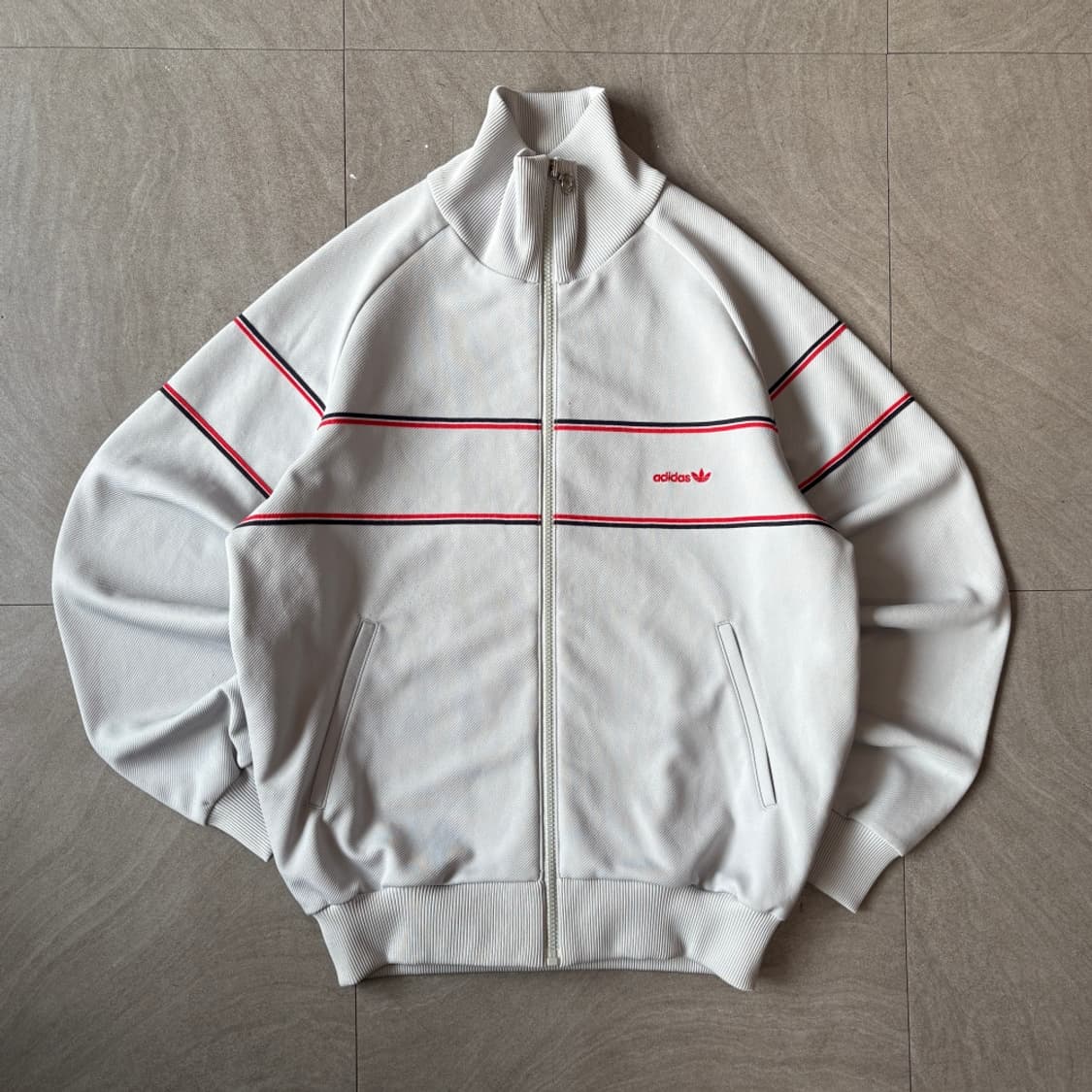 70년대 생산 아디다스 그레이 져지 자켓 상품이미지1