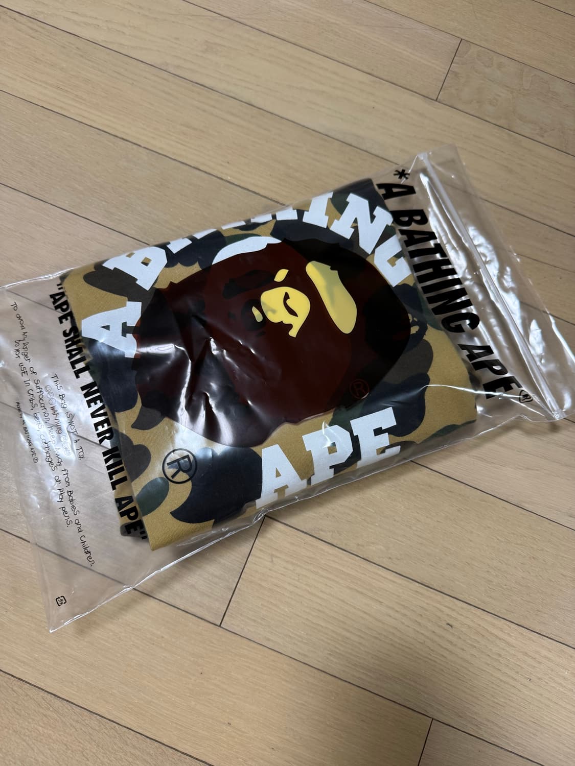 [2xl] 베이프 1st 카모 컬리지 반팔 황계 상품이미지2