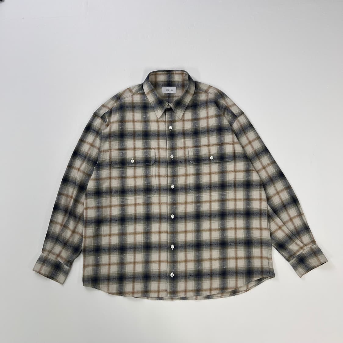 tuin 체크 플란넬 셔츠 상품이미지1