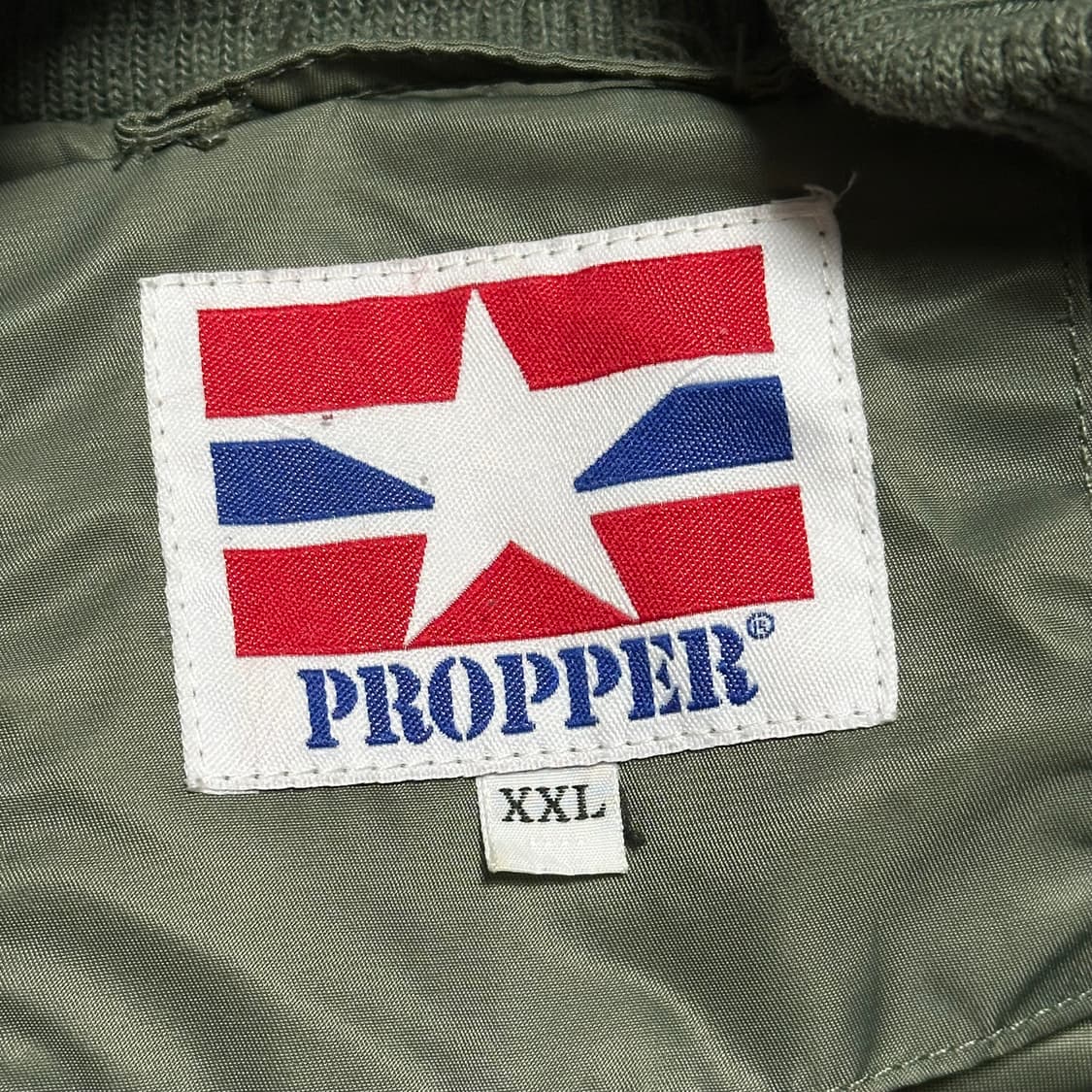 XXL 프로퍼 US 에어포스 카키 항공 자켓 상품이미지4