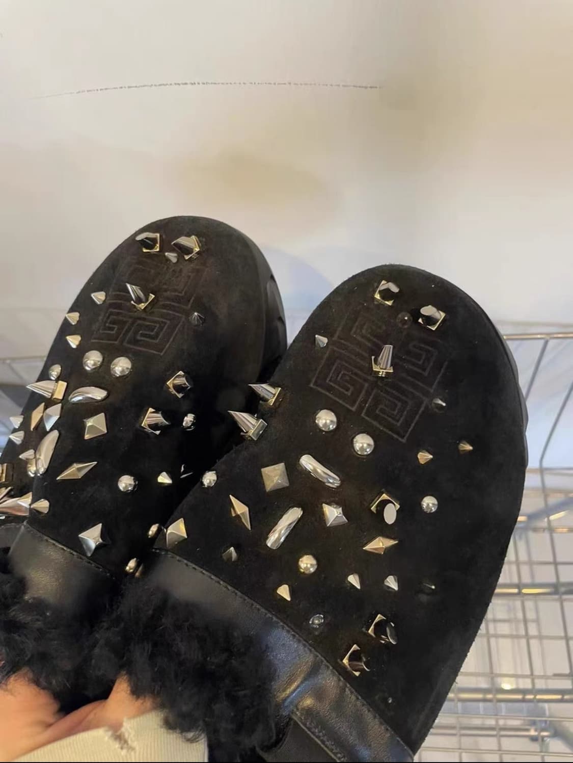 Givenchy black suede studded 상품이미지6