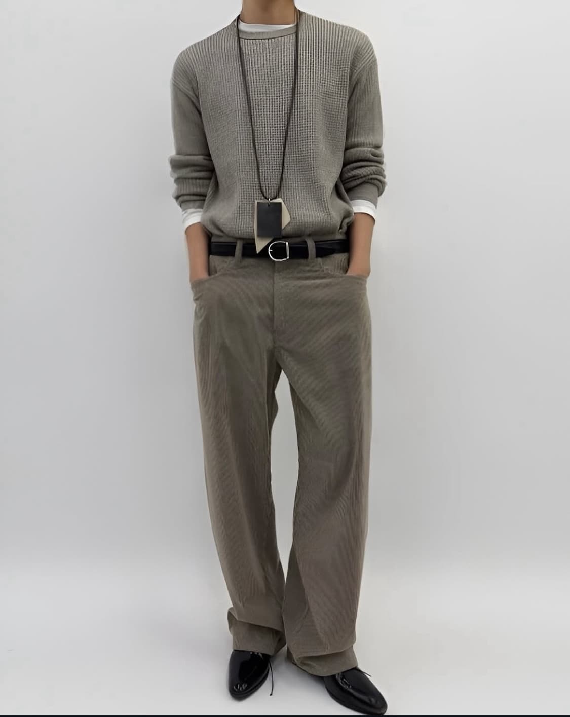 M) vuja de 부자데 25aw 사시코 울 코듀로이 트라우저  상품이미지9