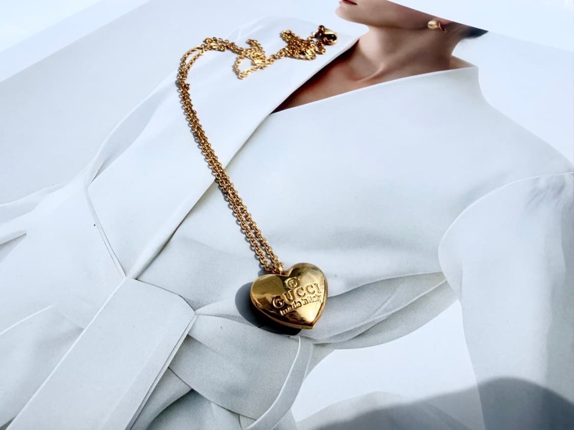 구찌 하트 골드 체인 목걸이 상품이미지4