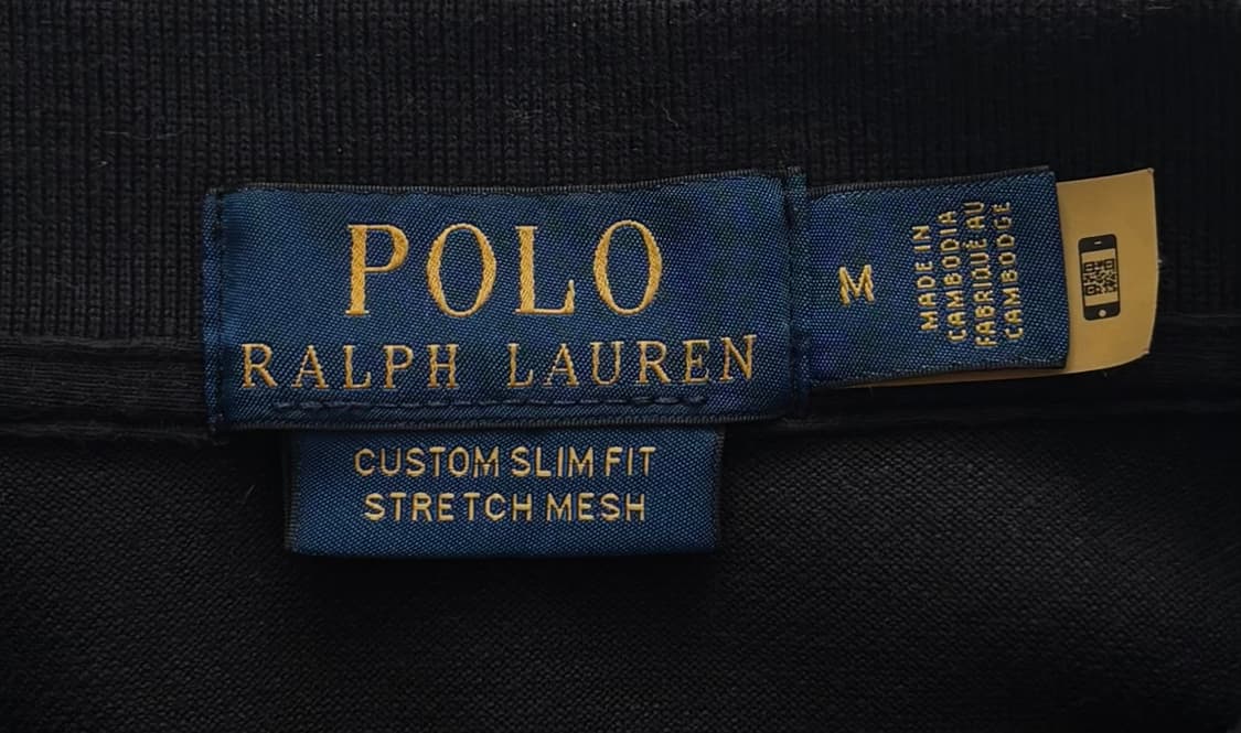 Polo 폴로랄프로렌 QR 메시 블랙 카라티  상품이미지6