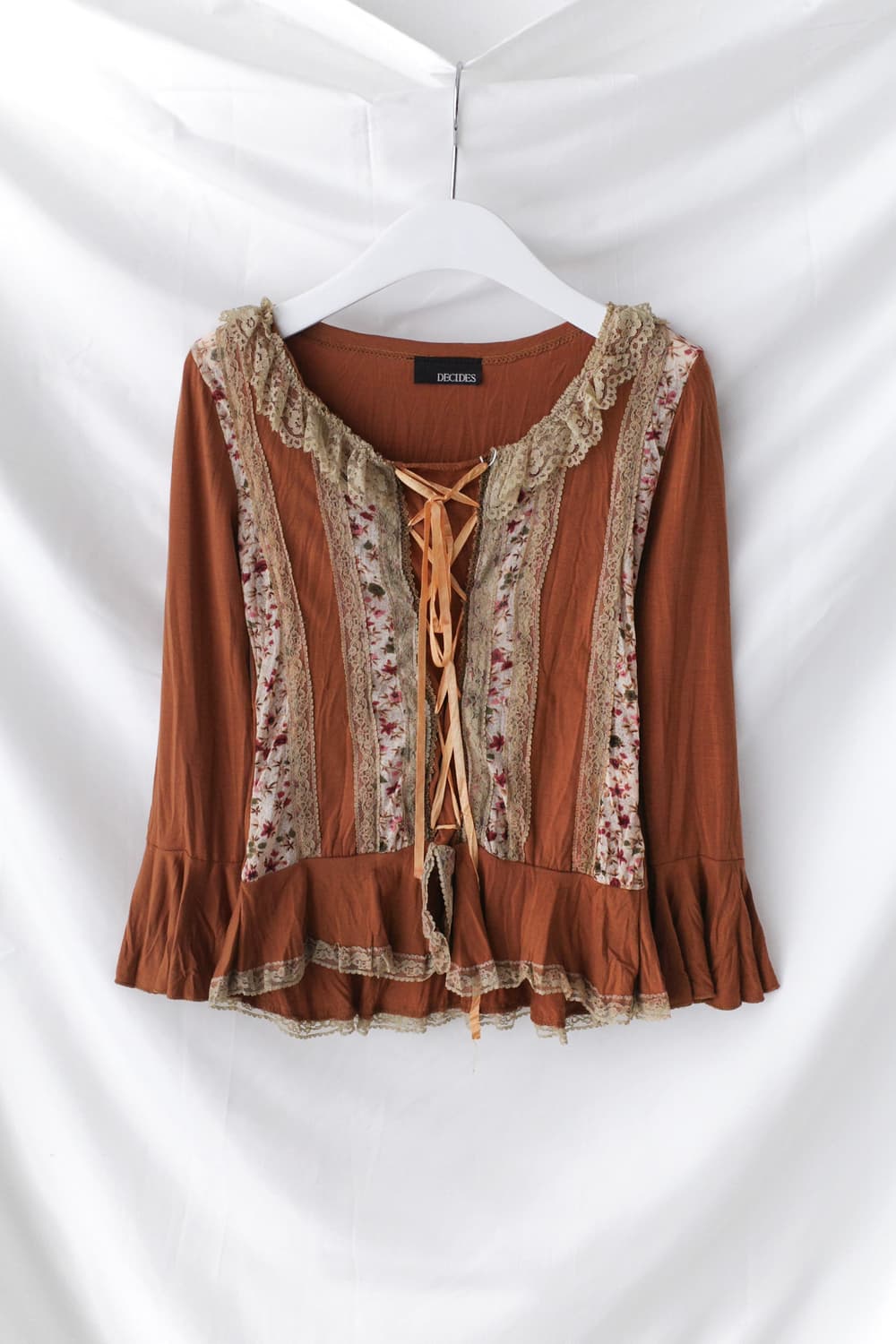 flower layered ruffle T  상품이미지1