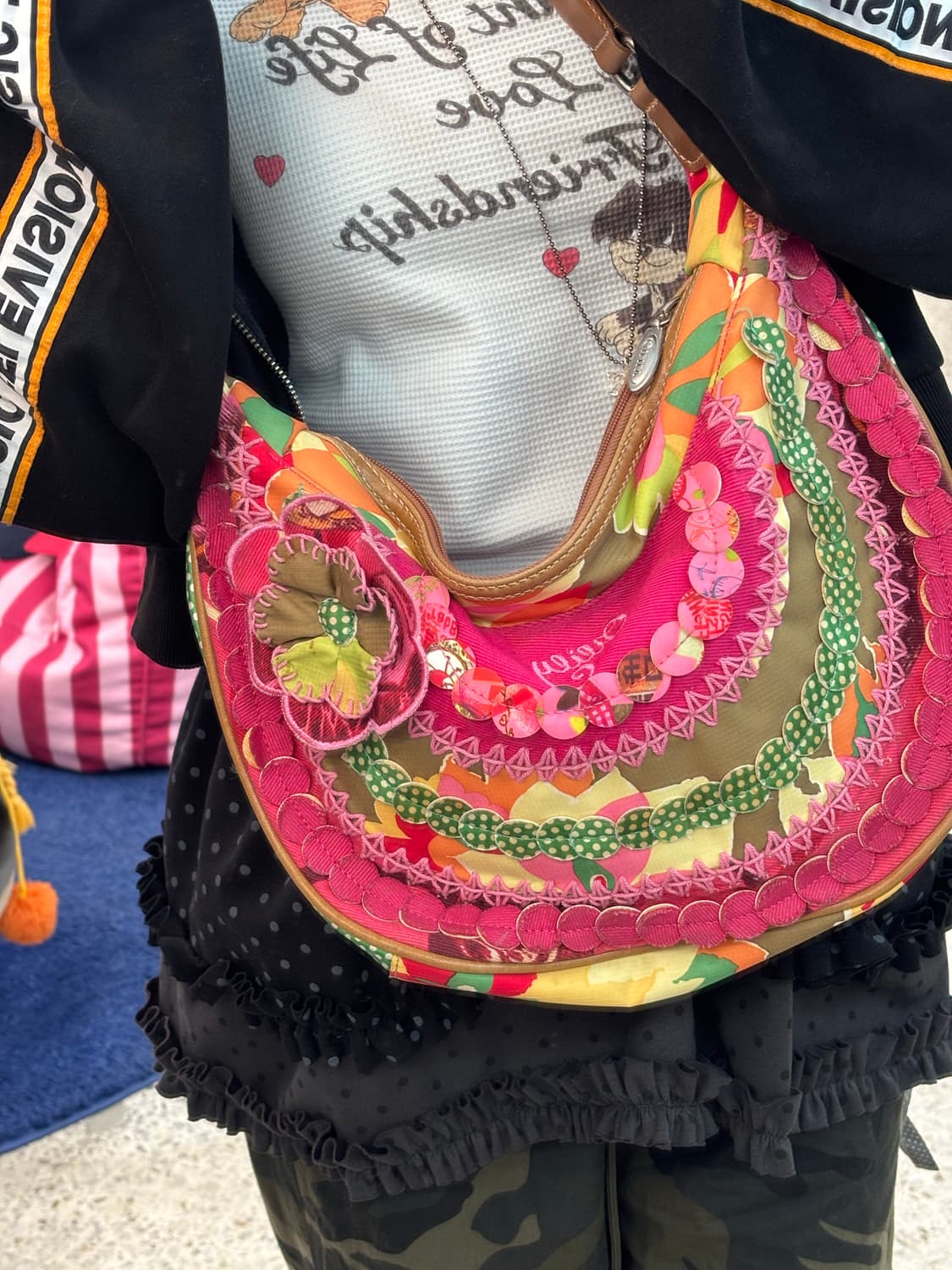 Vintage Oilily Half Circle Bag 상품이미지8