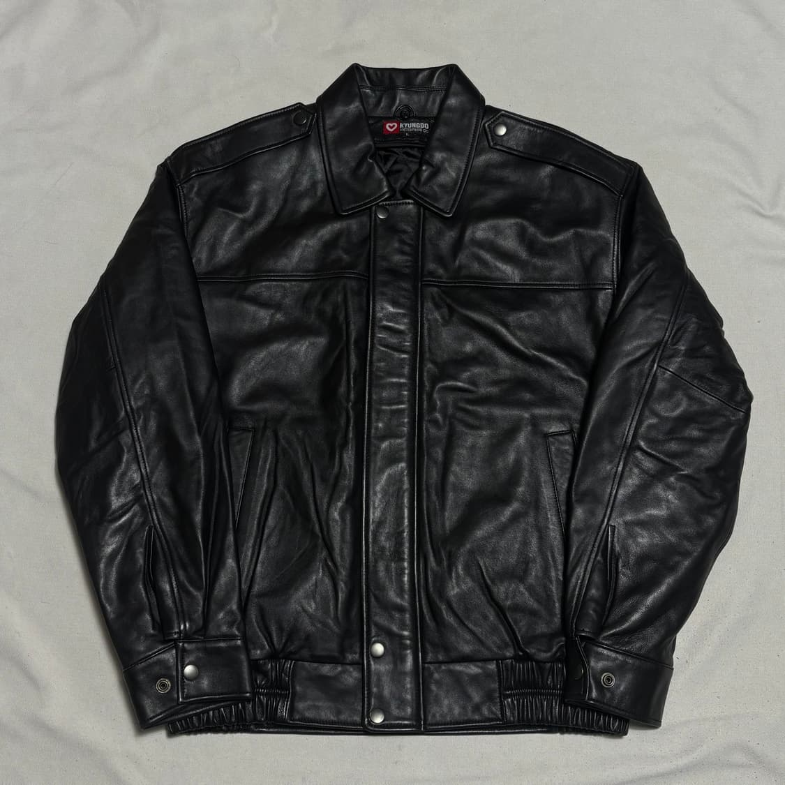 Lvtg 빈티지 소가죽 레더 항공 점퍼 상품이미지2