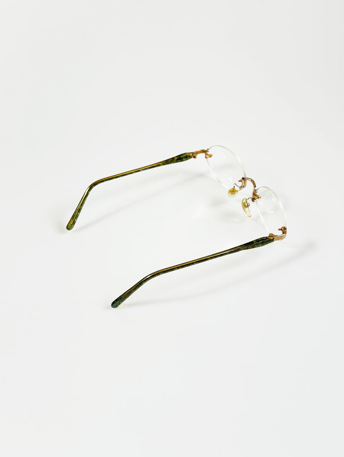 90s EVENT 골드 무테 오벌 메탈 프레임 빈티지 안경 상품이미지4