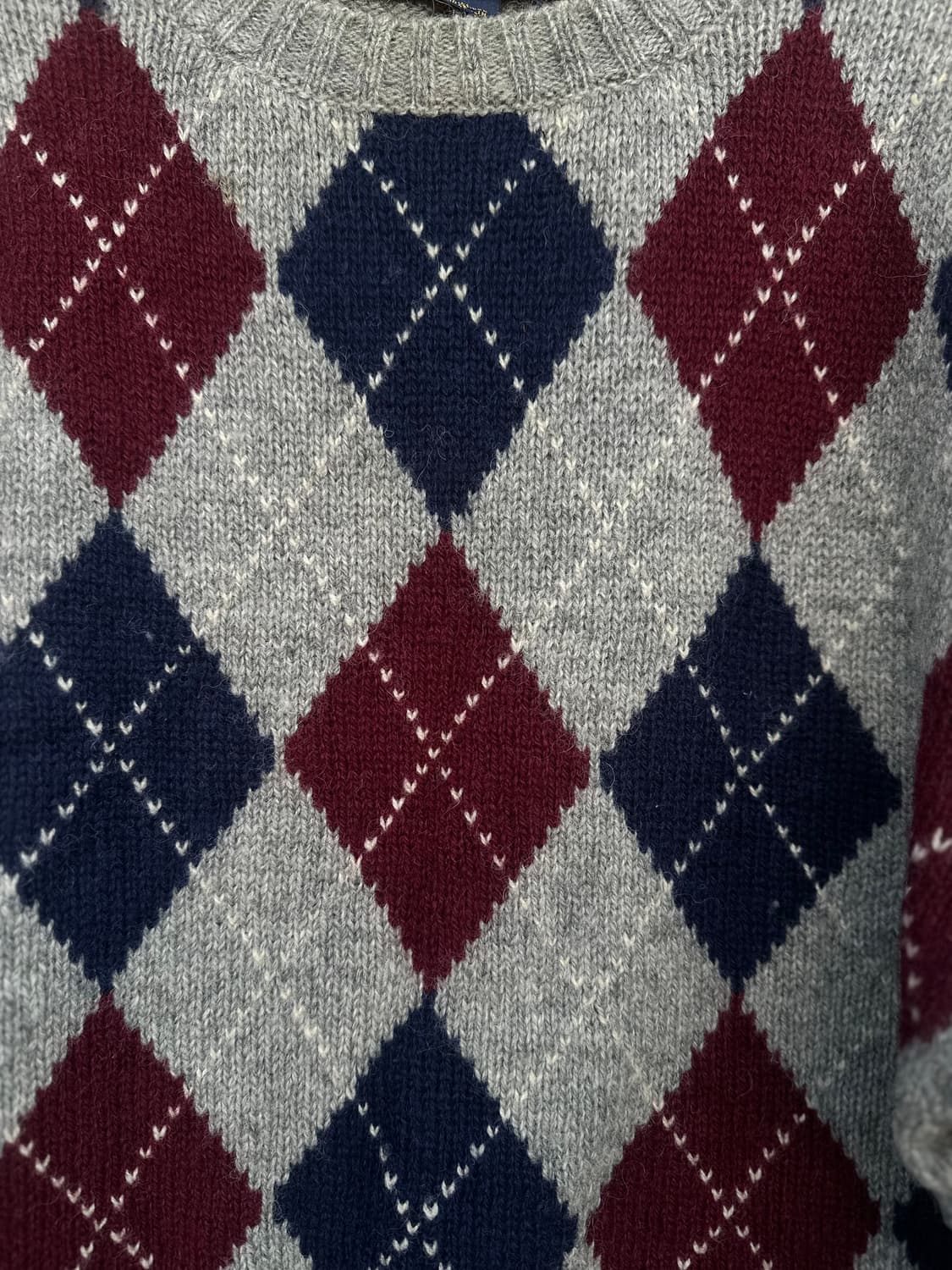  셰틀랜드 아가일 니트 상품이미지3