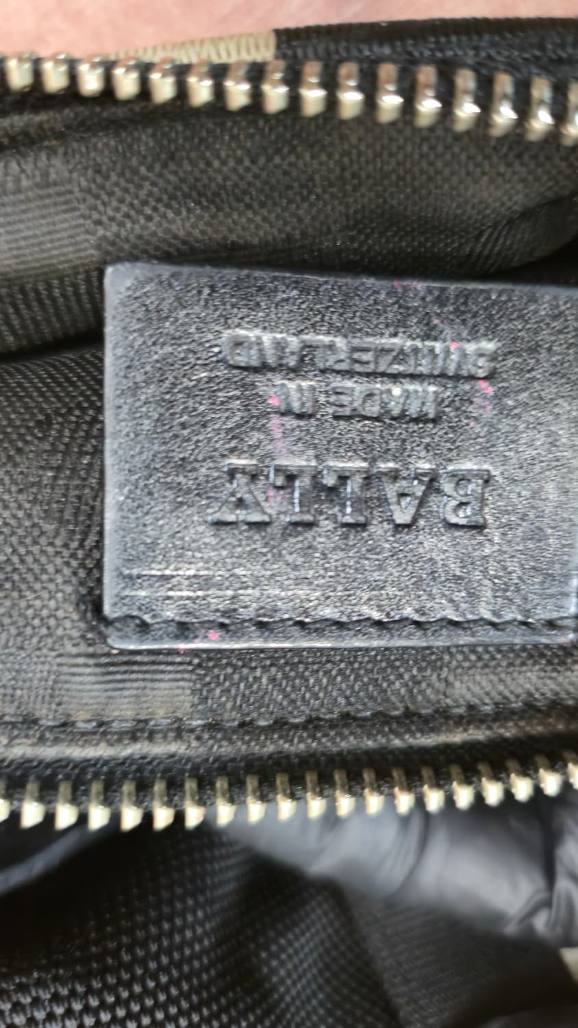 발리 정품 블랙 컬러 가죽 스트랩 클라파 캔버스 핸드백토트겸 숄더백 상품이미지7