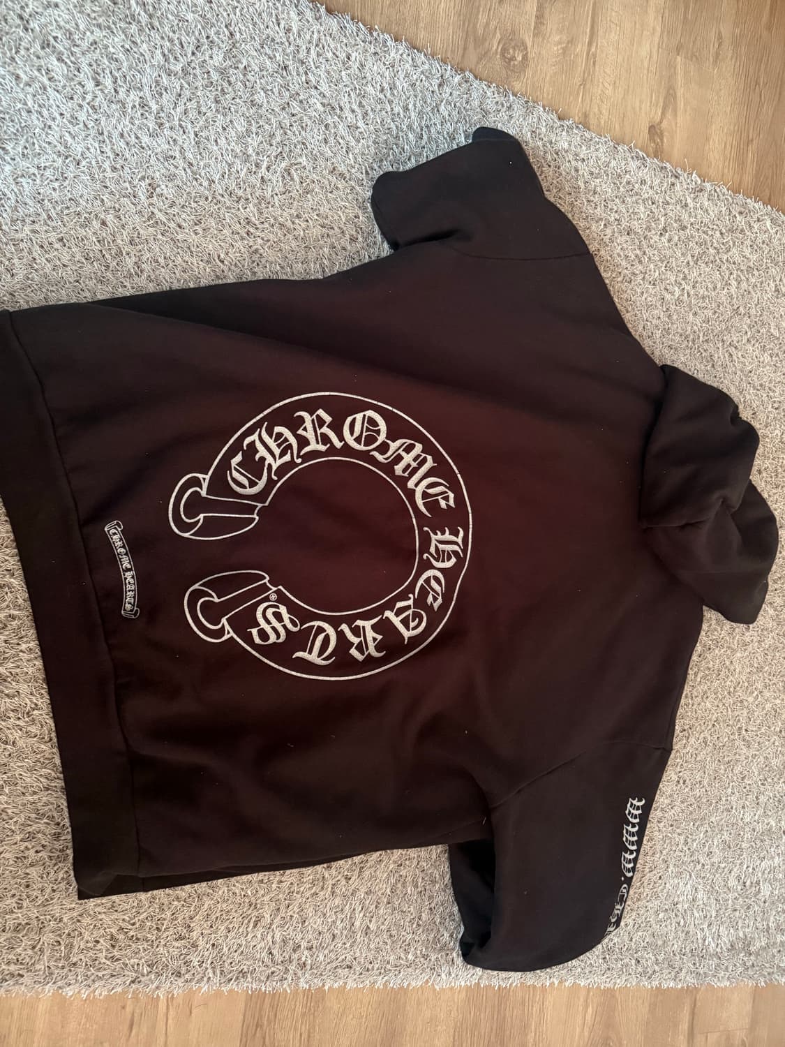 크롬하츠 실버 글리터 후드 블랙 상품이미지4