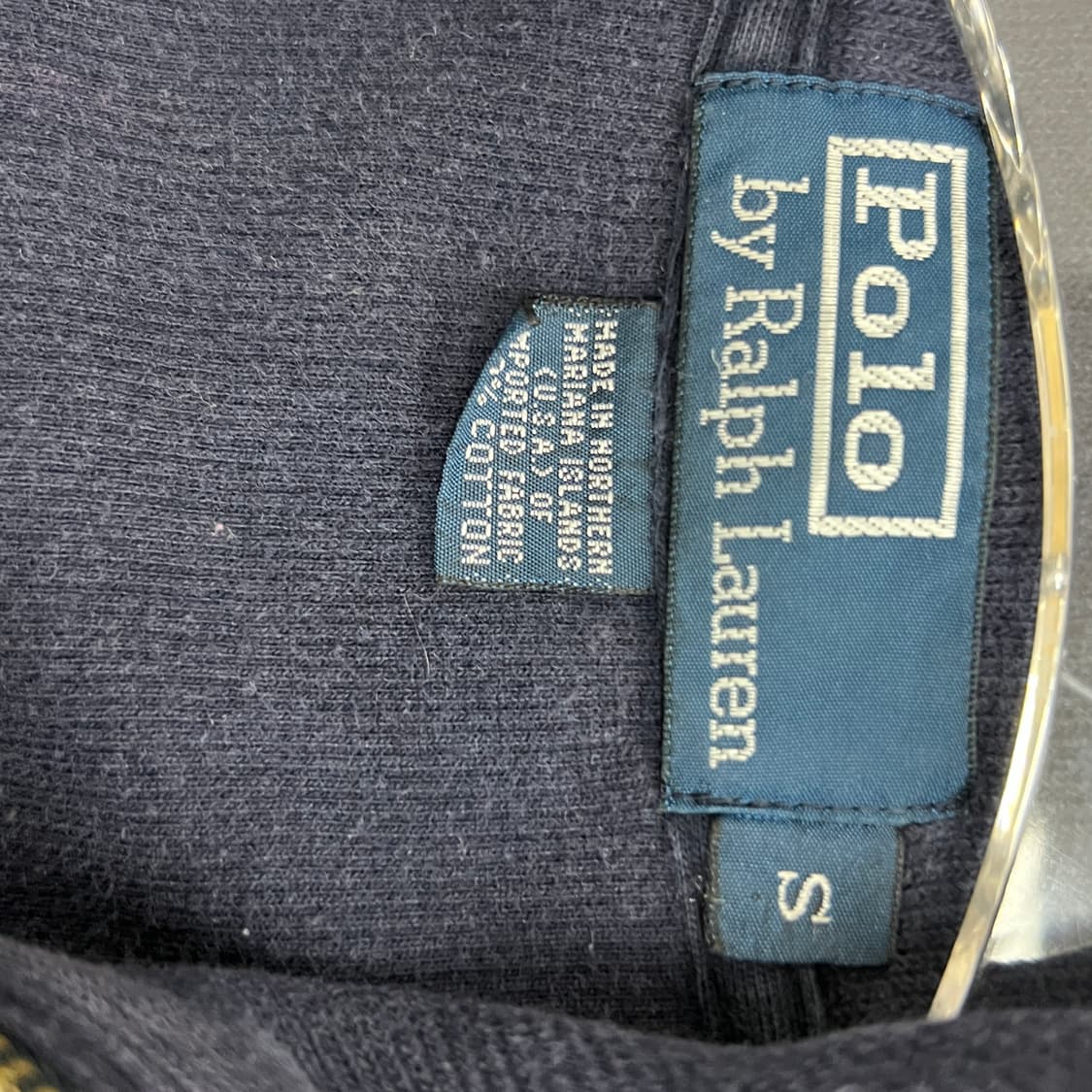 폴로 랄프로렌 네이비 하프집업 맨투맨 S 상품이미지3