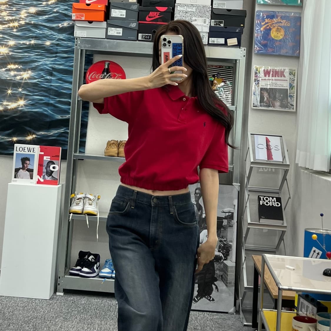 (WOMEN M)폴로PK 크롭 반팔-Y293 상품이미지5