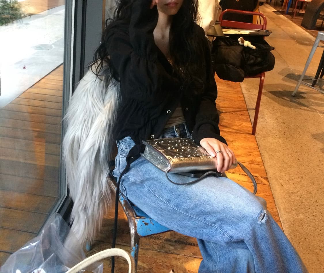 세릭 셔링 후드 가디건 상품이미지3