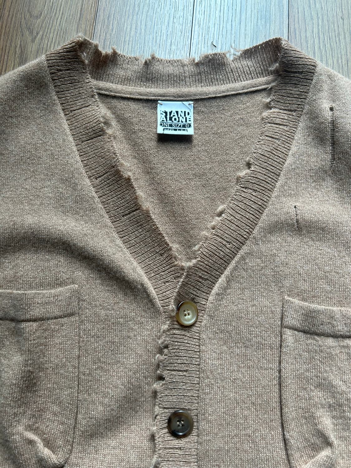 💕에크루💕StandAlone 캐시100 니트 조끼 상품이미지2