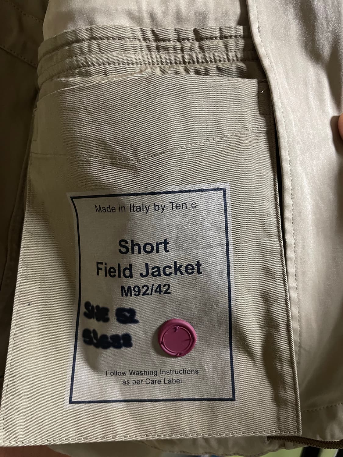 텐시 필드자켓 베이지 52사이즈 상품이미지4