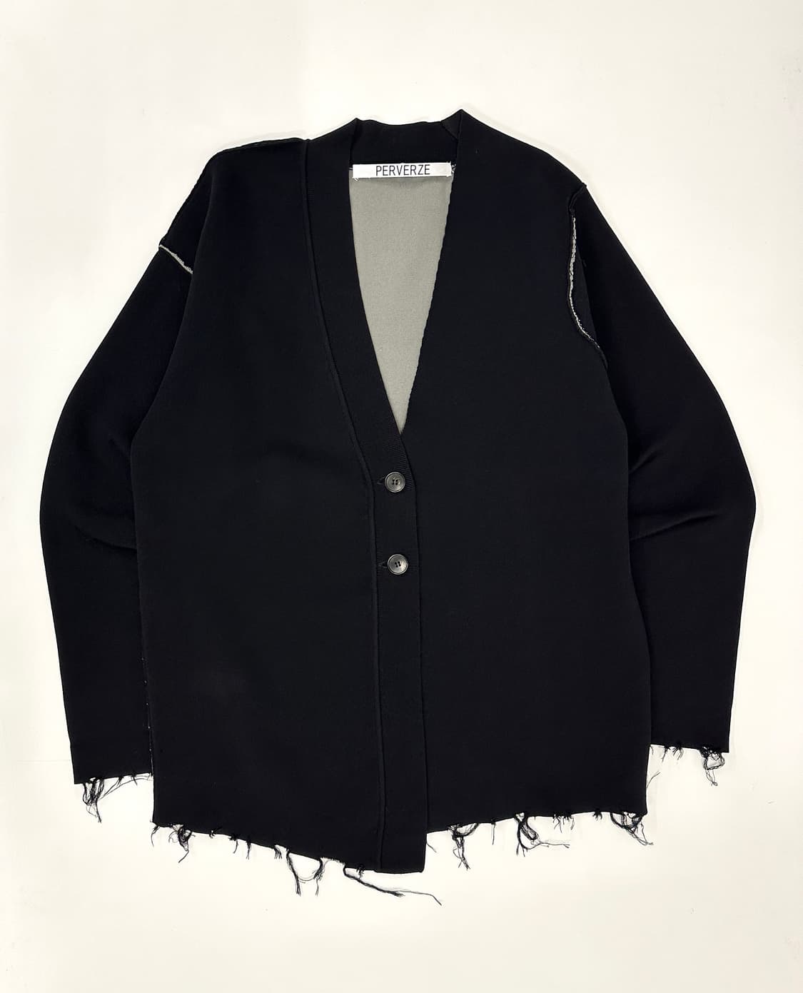 PERVERZE Fringe Detail Slip Knit 가디건 상품이미지1