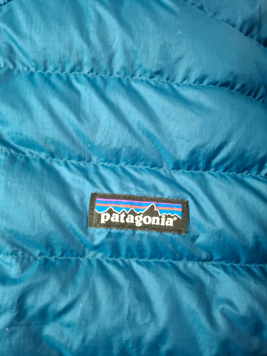 XL 파타고니아 다운스웨터 후디 후드 다운 패딩 블루 상품이미지2