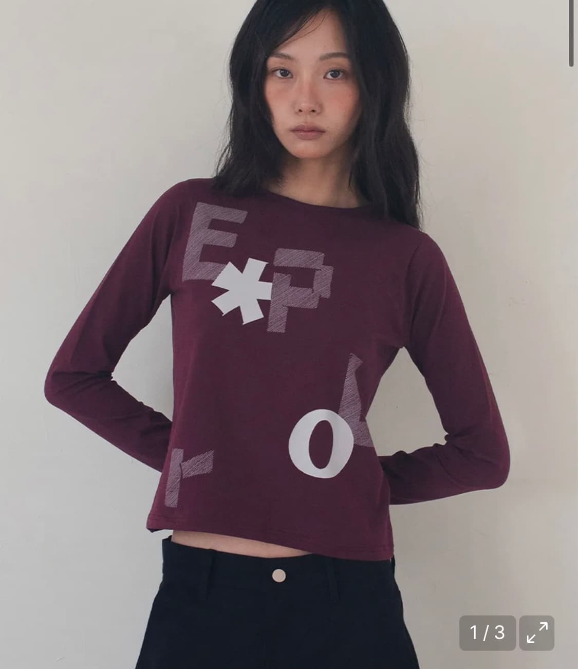 EXPLORER LETTERING T (DEEP RED) 상품이미지1