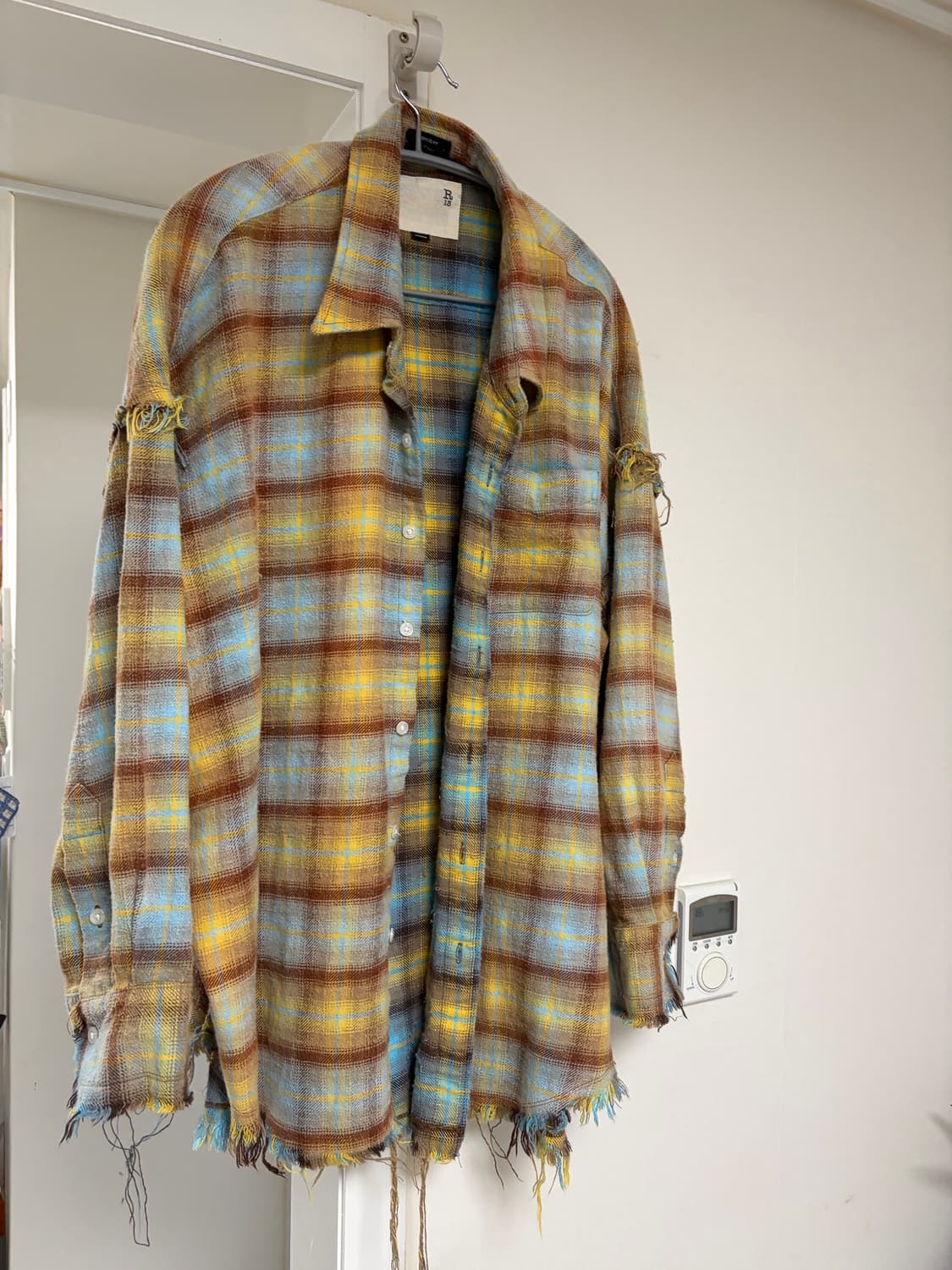 R13 슈레드 심 드랍 넥 셔츠 m 상품이미지1