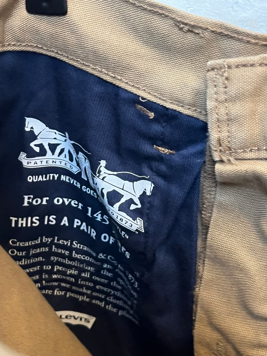 Levis 워크웨어 브라운 데님팬츠 W31/L30 상품이미지7
