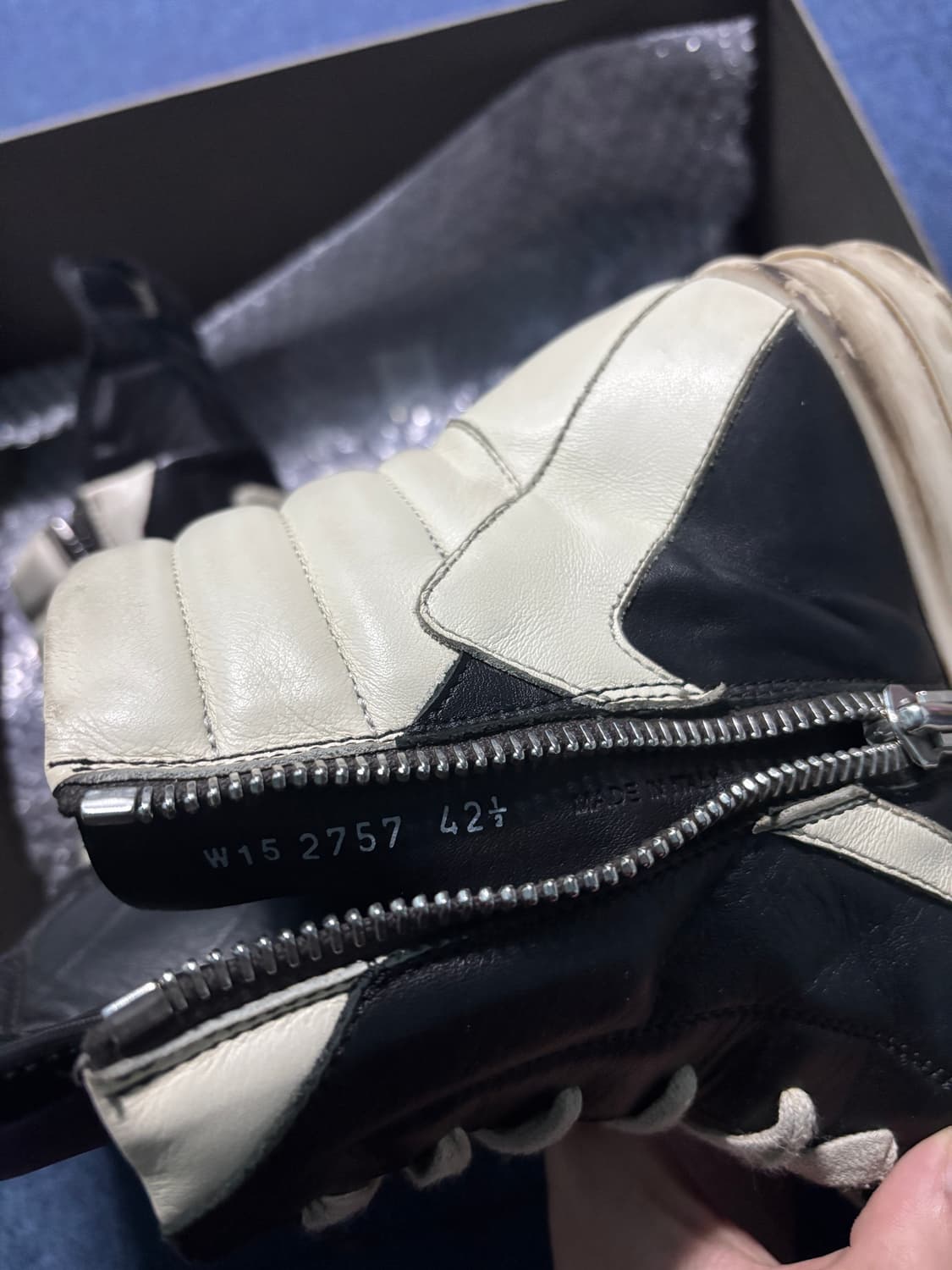 릭오웬스 지오바스켓 레더 하이탑 42.5 상품이미지4