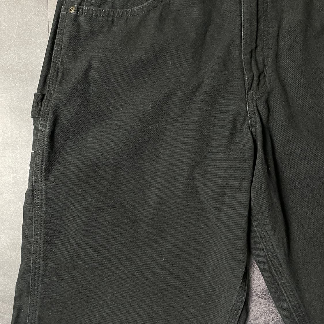 CARHARTT 칼하트 B159 블랙 가죽탭 카펜터 팬츠 A0086813 상품이미지4