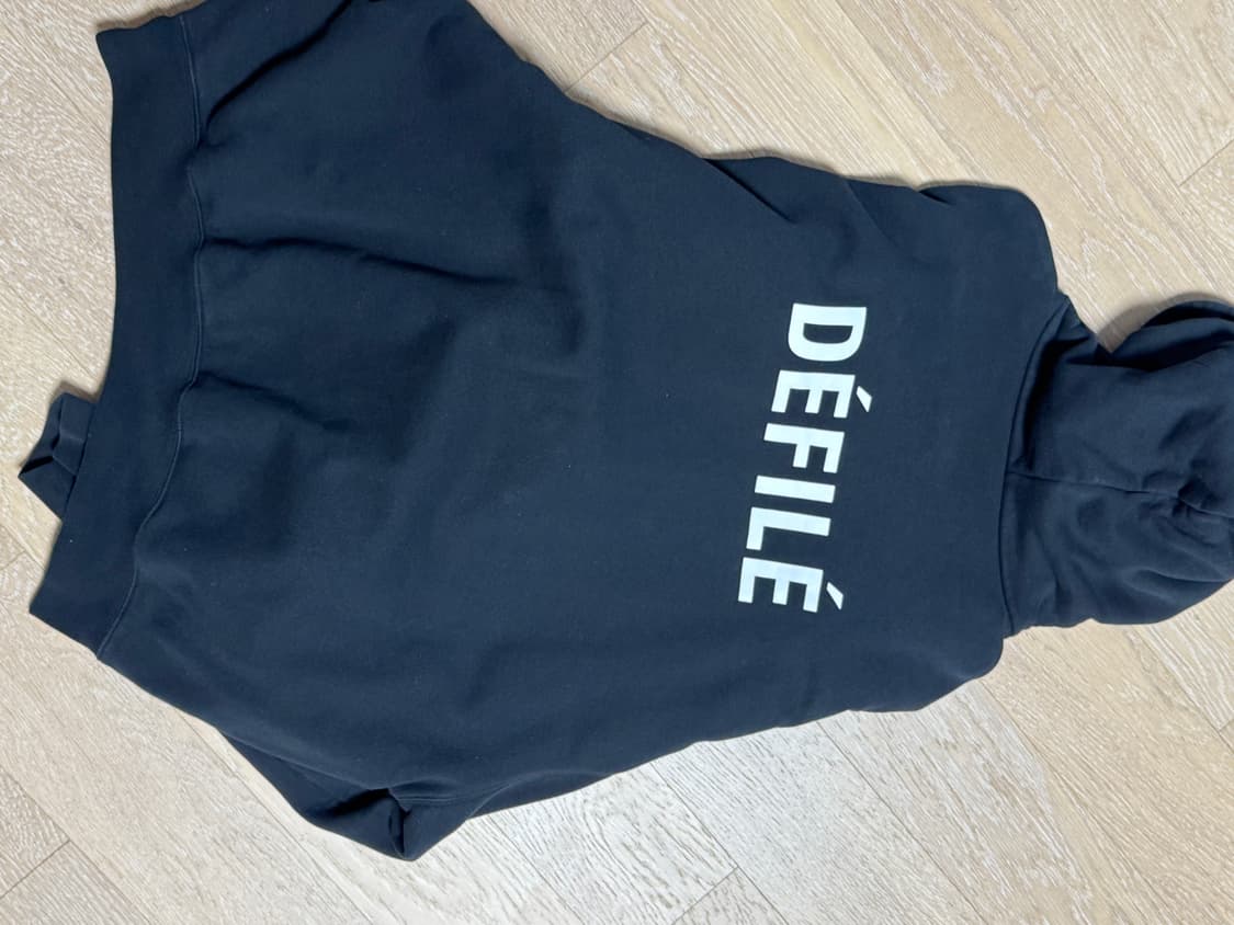 발렌시아가 defile 스몰로고 후드티 블랙 상품이미지7