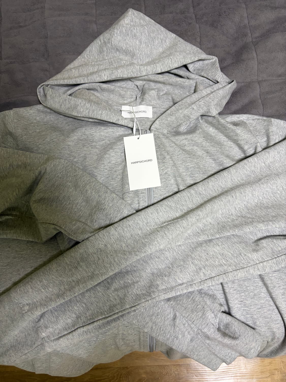 하프시코드 유니폼 후드집업 그레이 3 상품이미지2