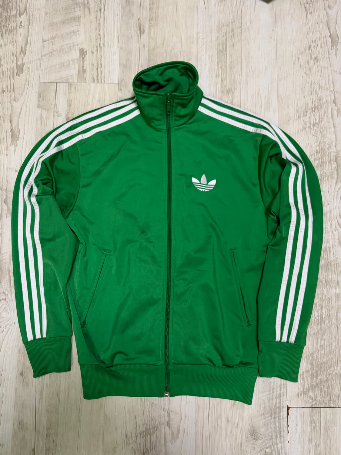 [90] 아디다스 파이어버드 트랙탑 져지 그린 흑택 상품이미지1