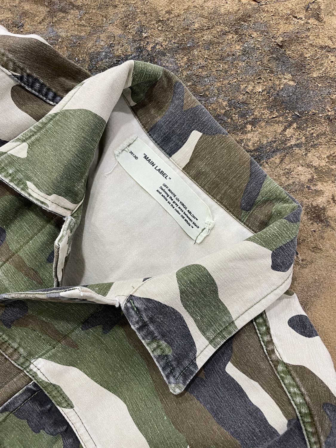 Off white/캐모 자켓(S) 상품이미지3