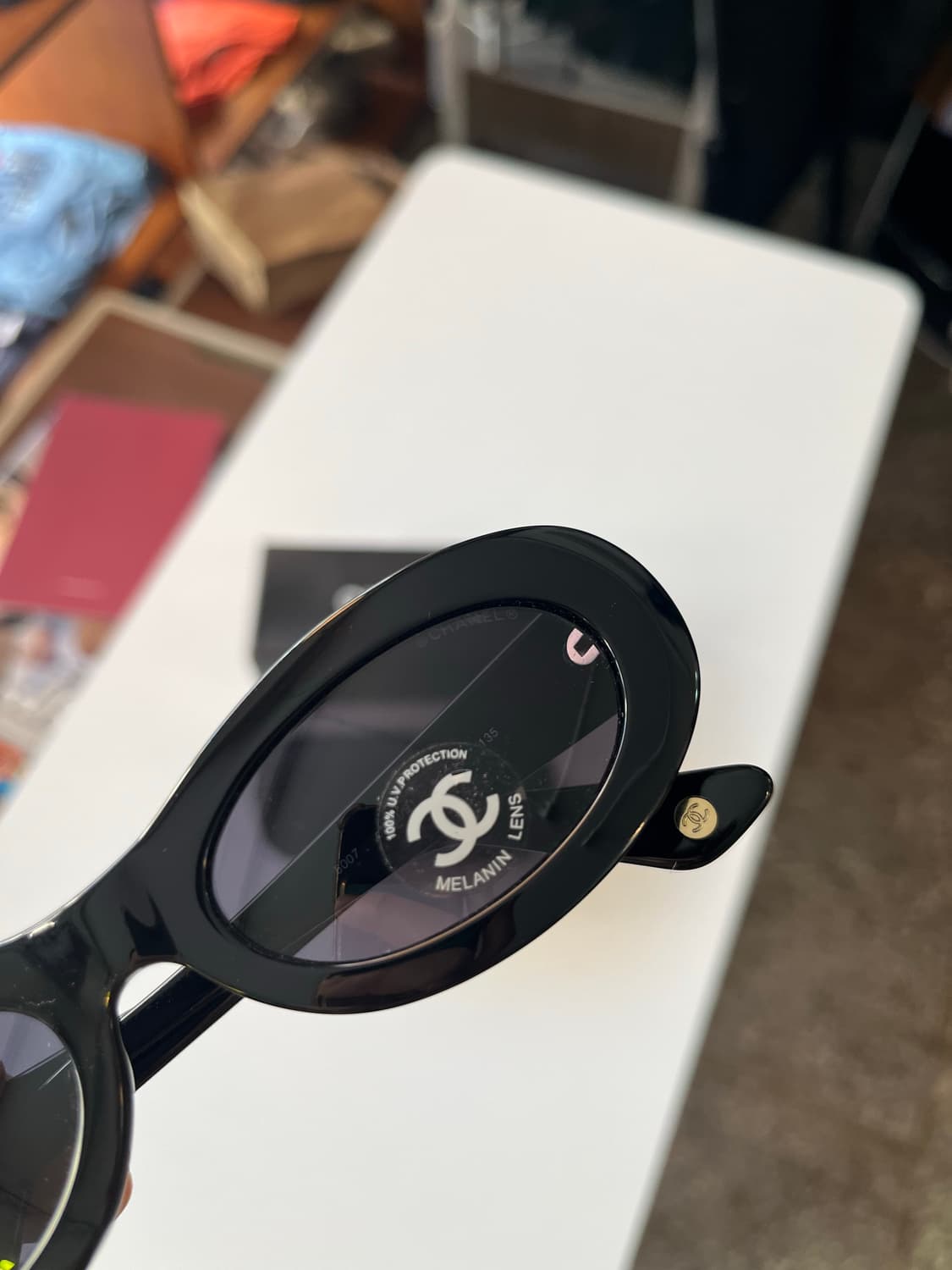 샤넬 빈티지 90‘s chanel mod.5007 블랙 선글라스 상품이미지9