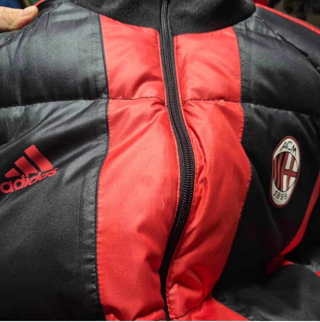 00's 아디다스 X AC밀란 올드스쿨 푸퍼 패딩(정품) 상품이미지2