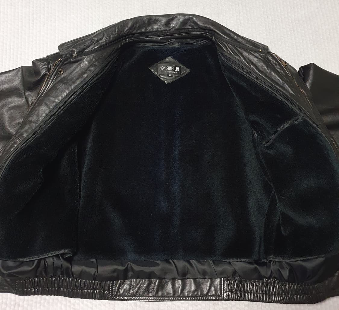 빈티지 양가죽 봄버 자켓 상품이미지6