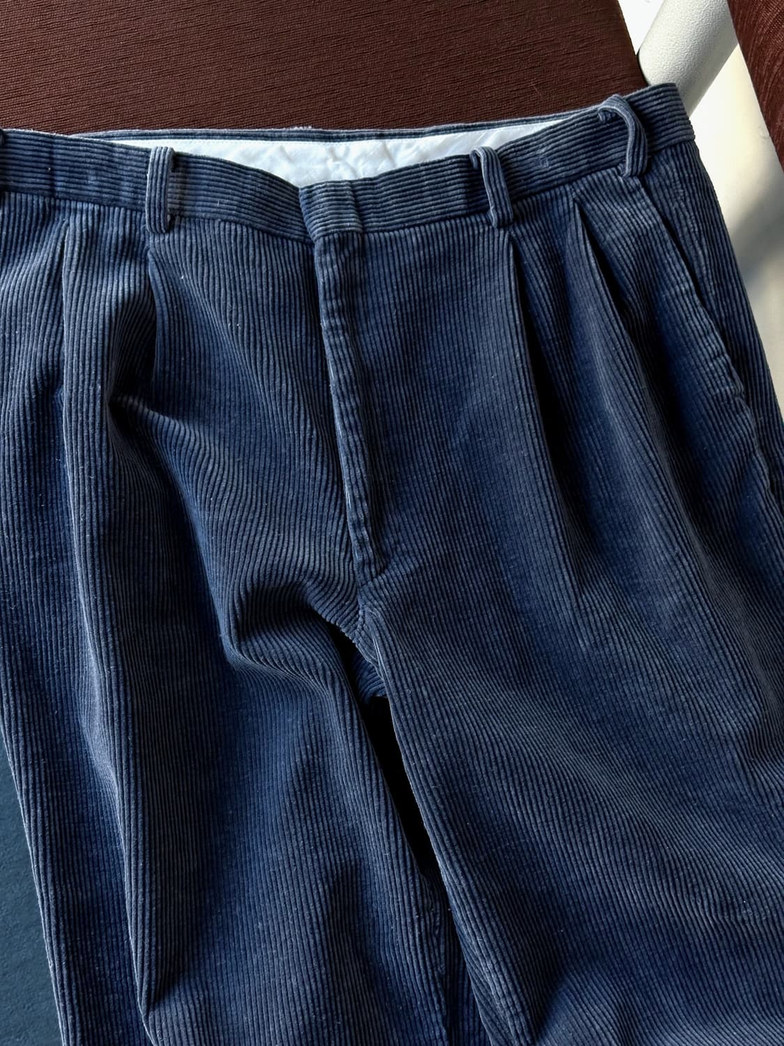 Heavy cord design 2 tuck wide pants 상품이미지3