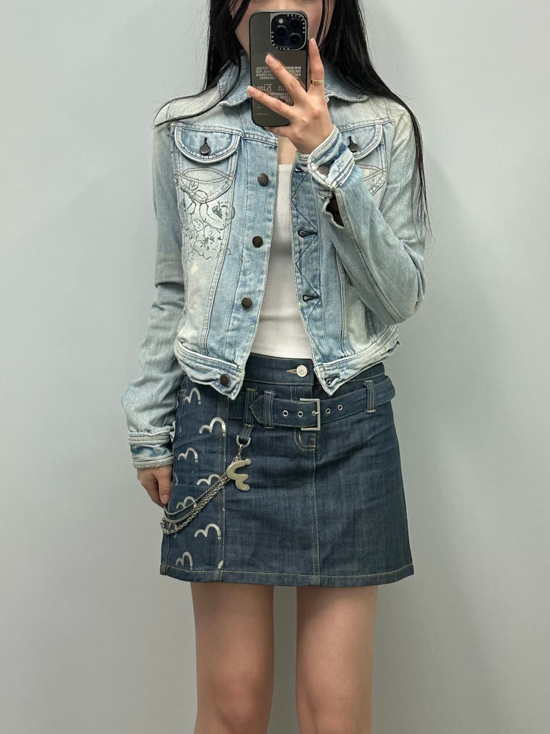 아베크롬비 y2k 와투케 워싱 데님 자켓 상품이미지1