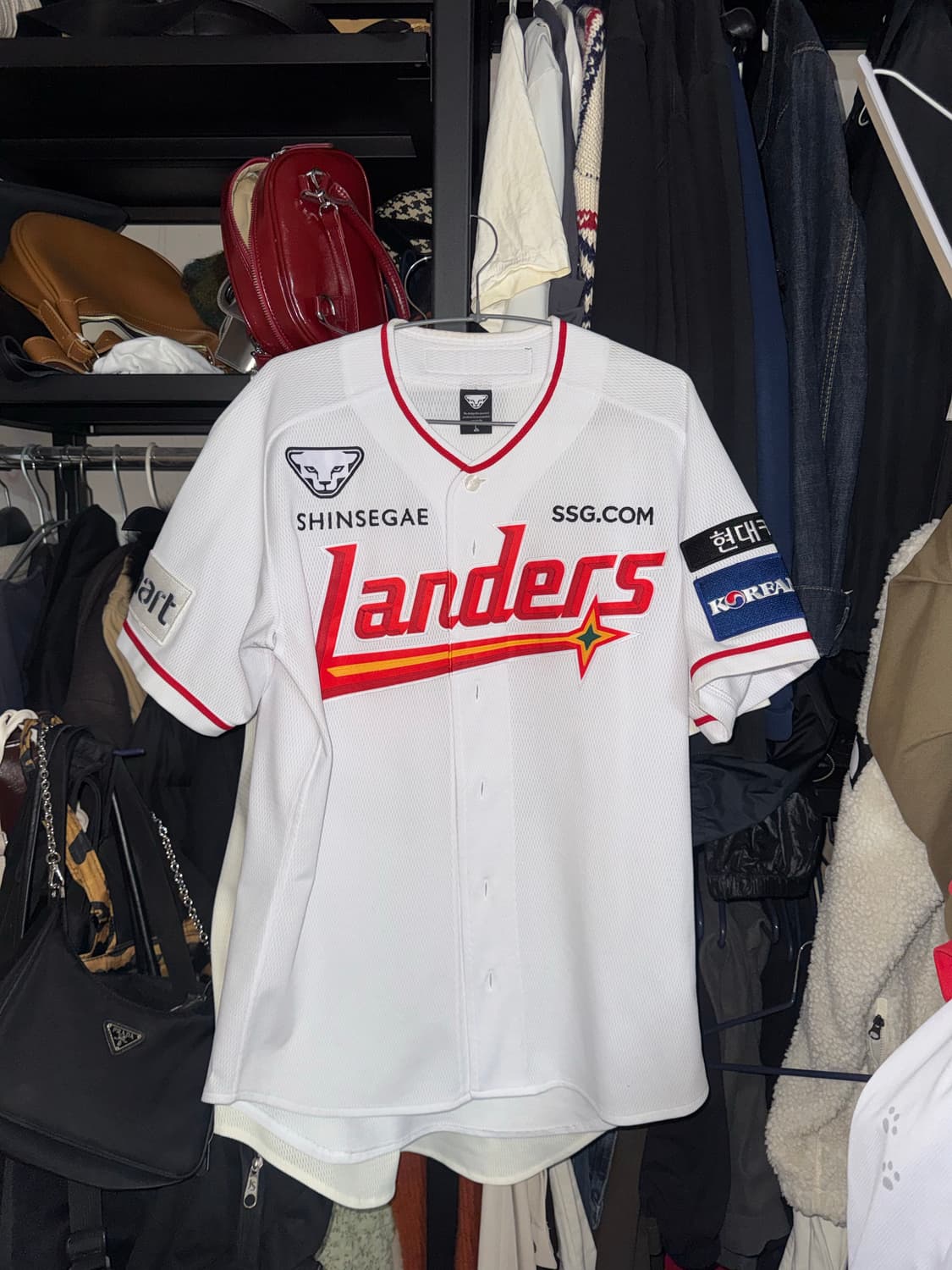 SSG 랜더스 홈 어센틱 유니폼 L(100) - 마킹 최정 상품이미지1