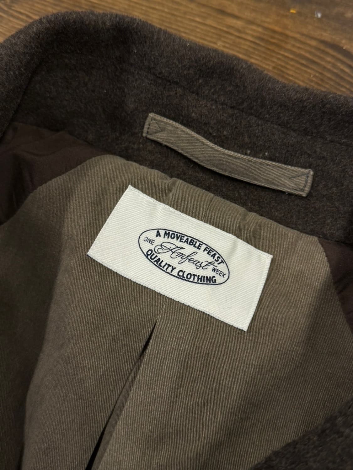 암피스트 벨티드 로브 코트 남성100 상품이미지7