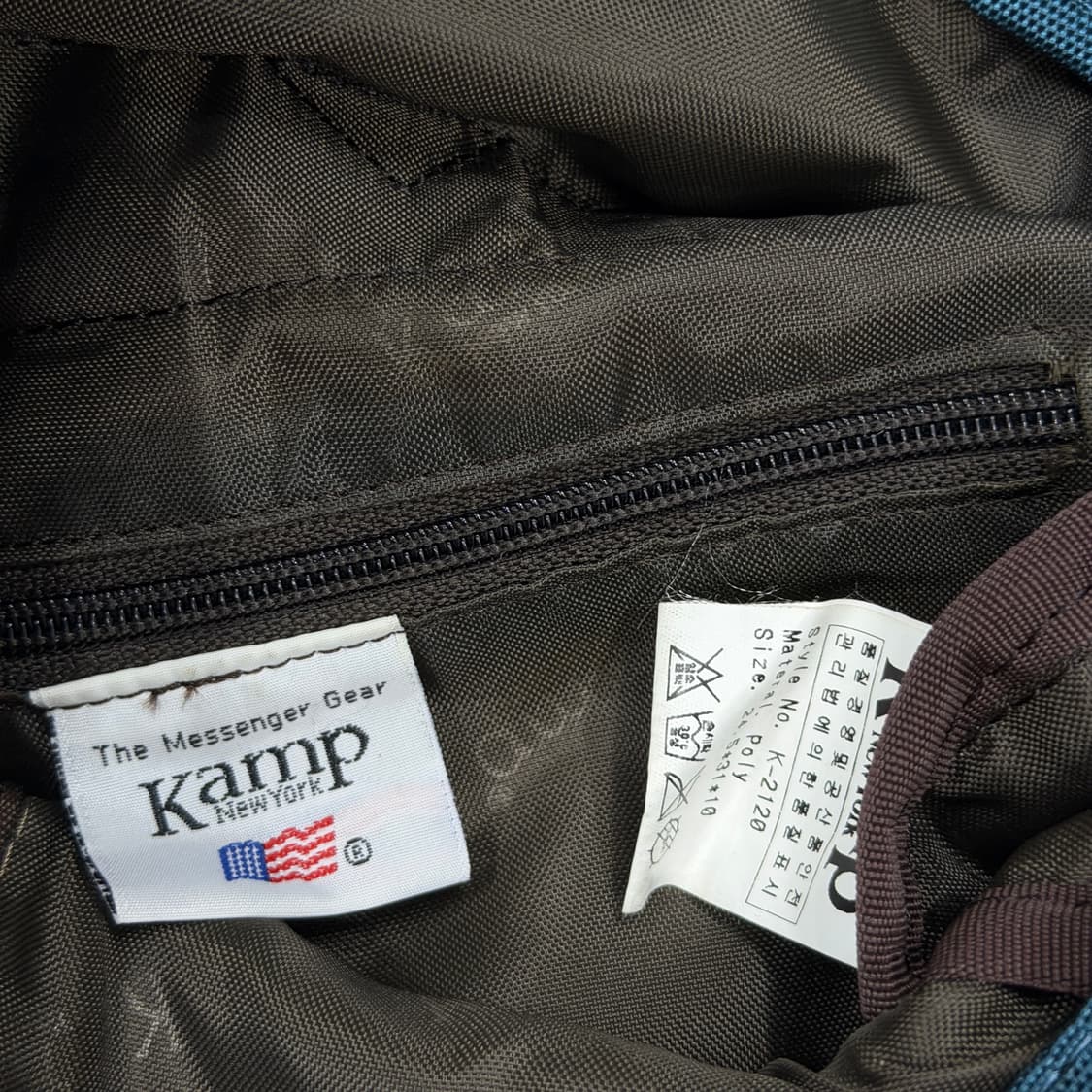 KAMP 캠프 빈티지 Y2K 버클 미니백팩 가방 블루 상품이미지4