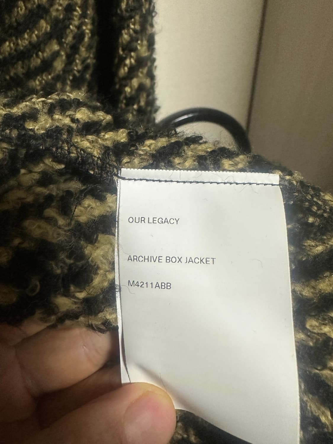 아워레가시 21Fw 아카이브 박스자켓  상품이미지3