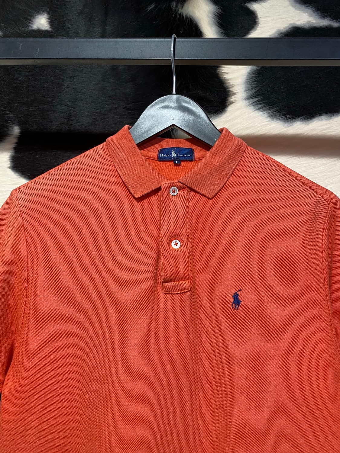 Ralph Lauren 레드오렌지 베이직 폴로 티셔츠 상품이미지2