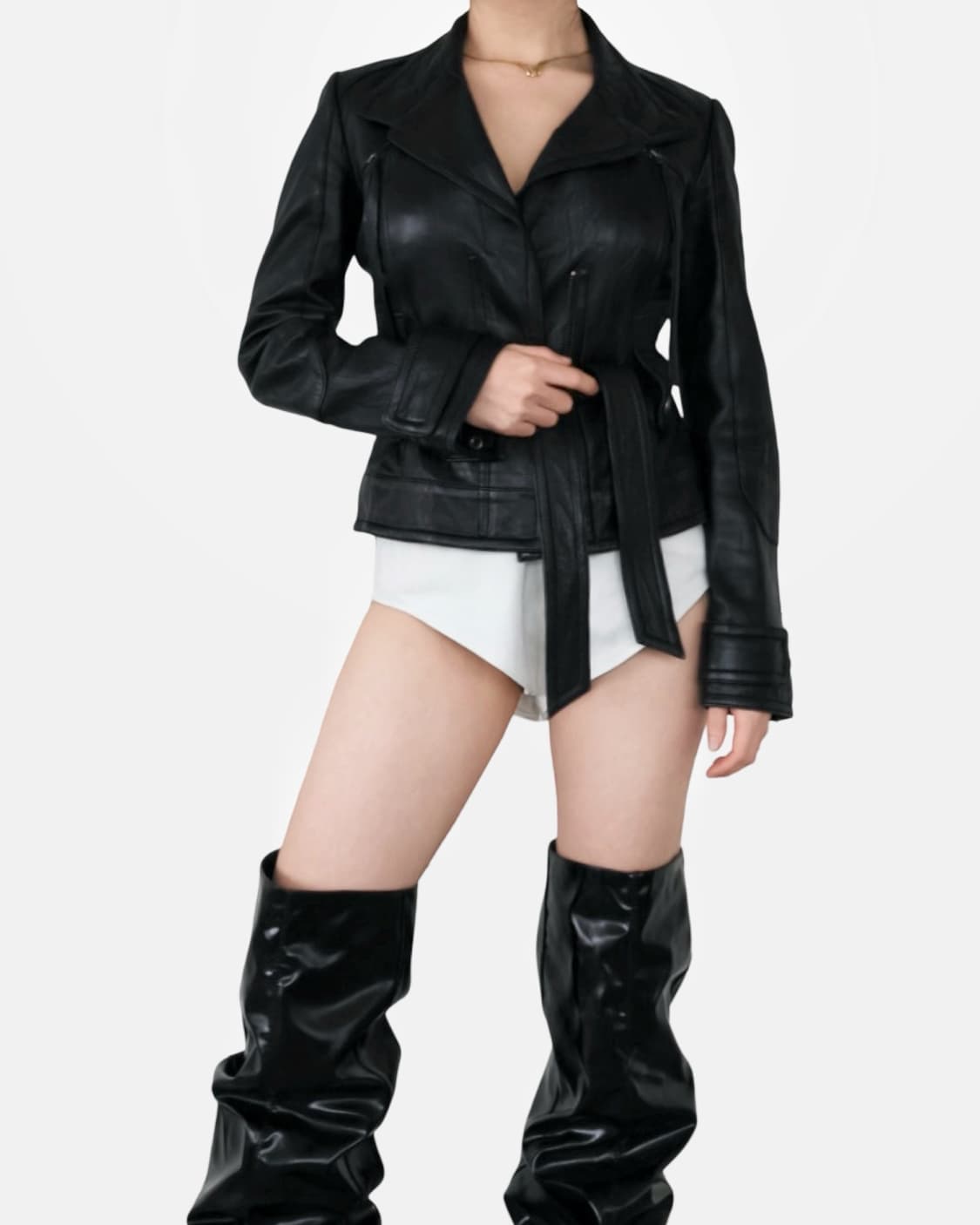 Blu:Pepe Lambskin Leather Rider Jacket 상품이미지3