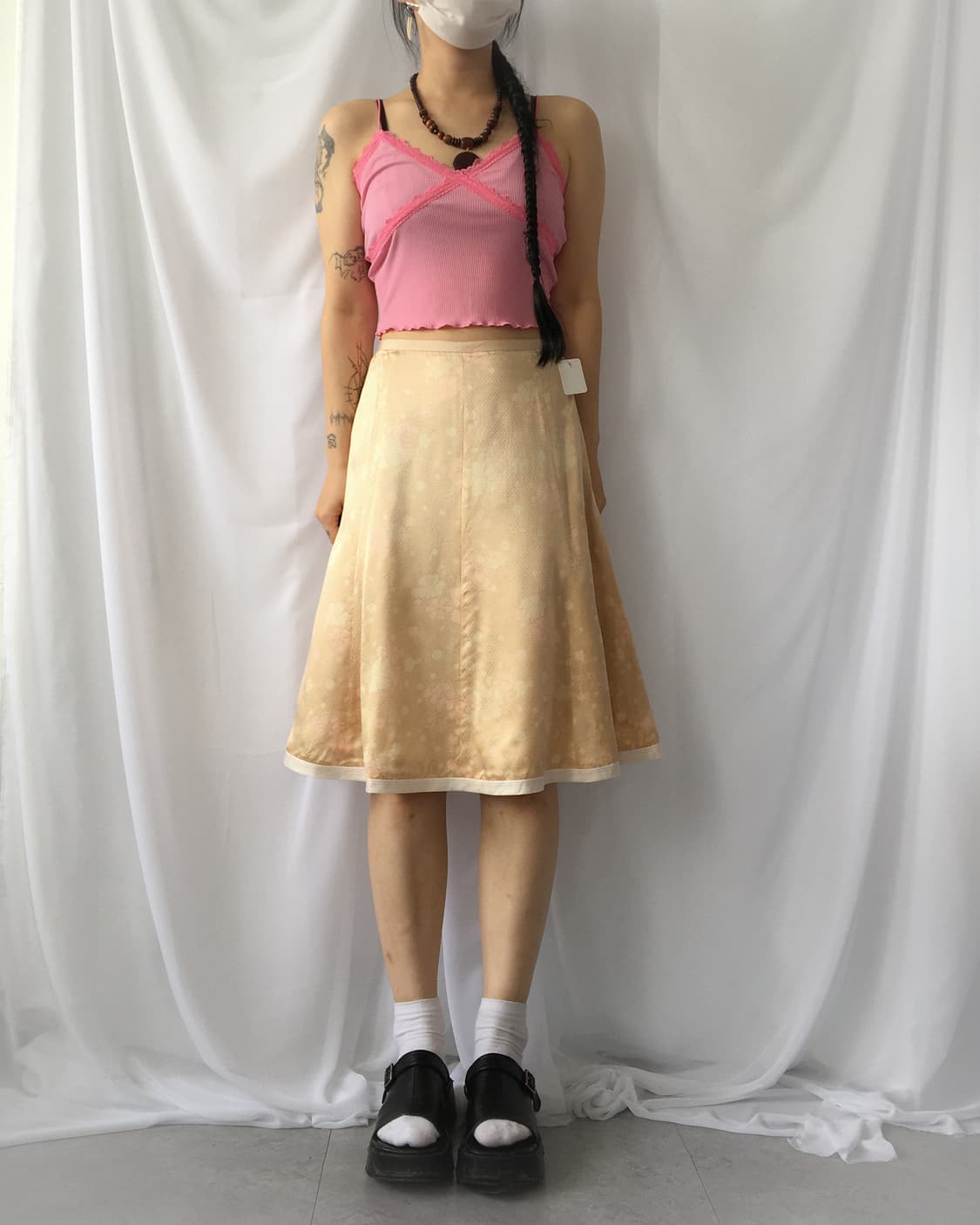 Lace trimming sleeveless 상품이미지4
